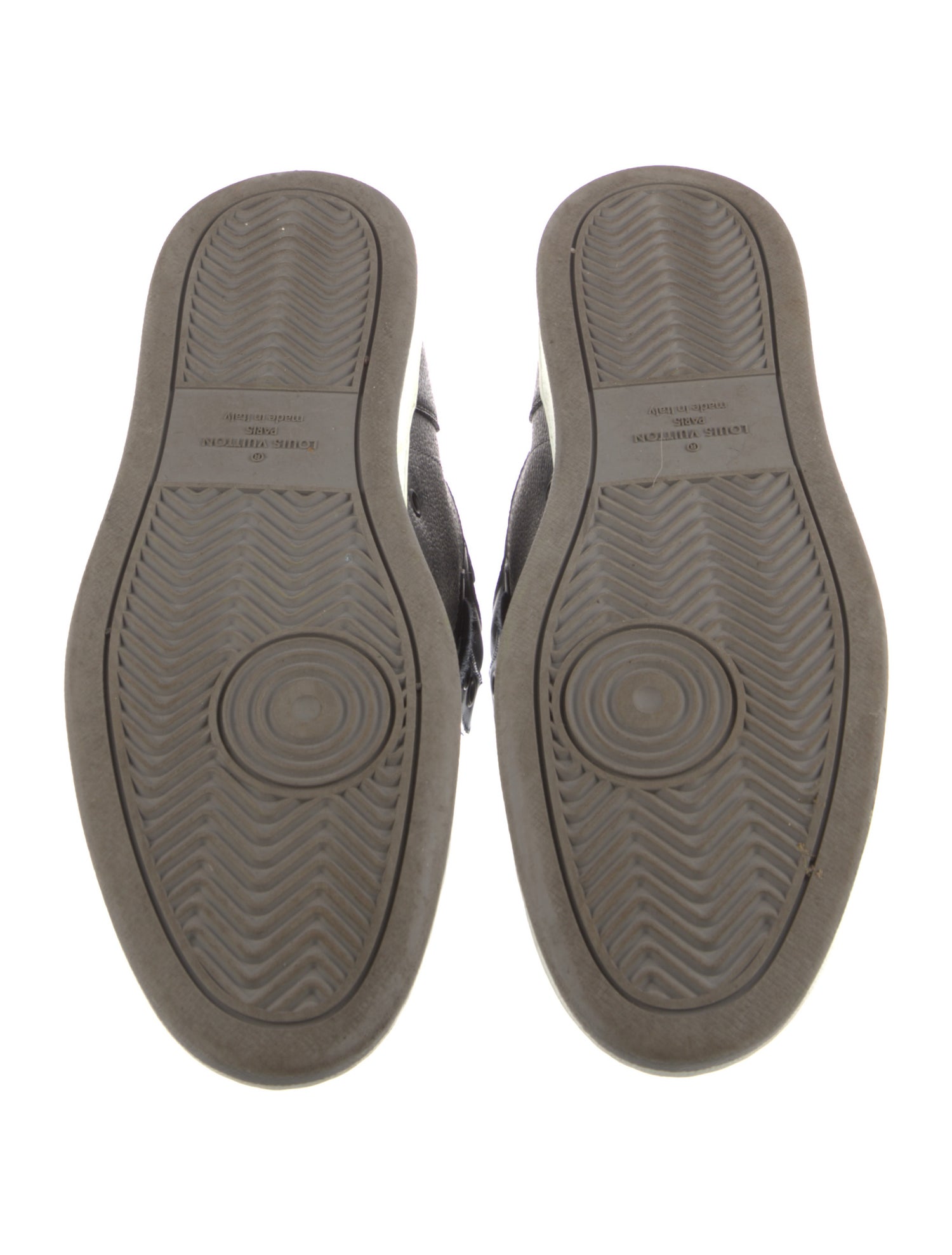 Louis Vuitton LV Monogram Leather Trim Embellishment Sneakers